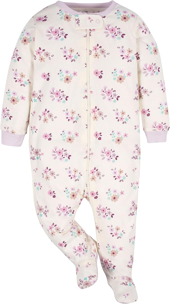 Gerber baby-girls 4 Pack Sleep 'N Play Footie