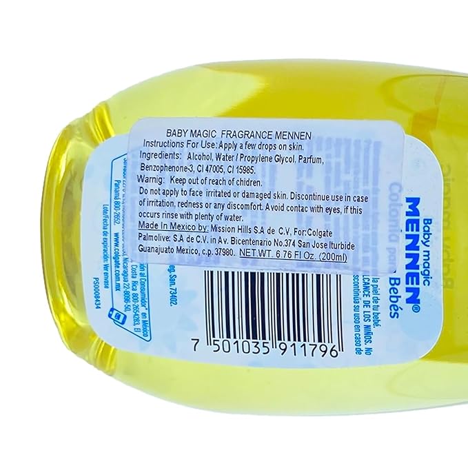 Baby Magic 2 Mennen Cologne 6.76 Fl Oz (2 Colonias Mennen Para Bebe 200 Ml)