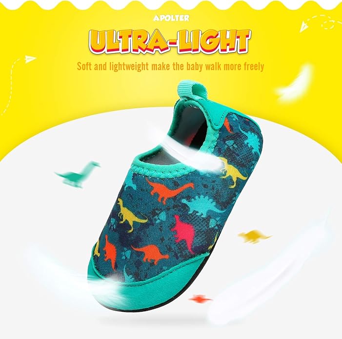 Baby Boys and Girls Swim Water Shoes Barefoot Aqua Socks Non-Slip for Beach Pool Toddler Kids