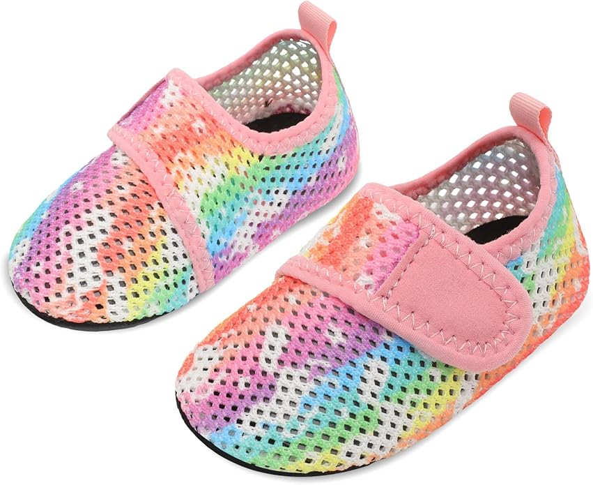JIASUQI Baby Boys and Girls Barefoot Swim Water Skin Shoes Aqua Socks for Beach Swim Pool