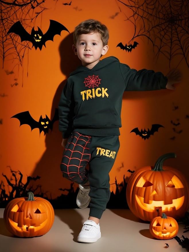 2-6T Toddler Baby Boy Clothes Color Blocking Hoodies + Pants Fall Winter Outfits