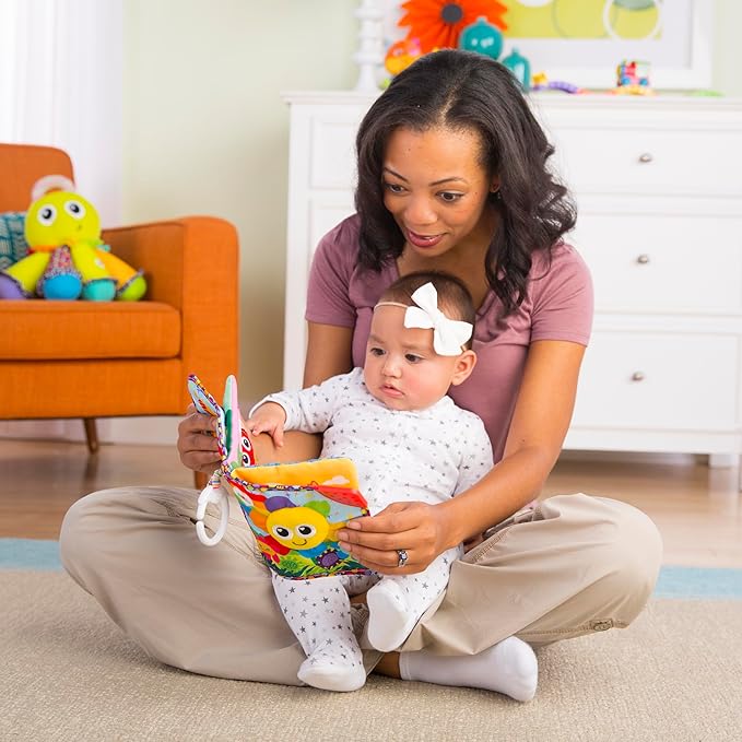 Lamaze Fun with Colors Soft Baby Book - High Contrast Baby Book with Crinkly Cloth Pages - Sensory Books for Babies Ages 6 Months and Up (Pack of 2)