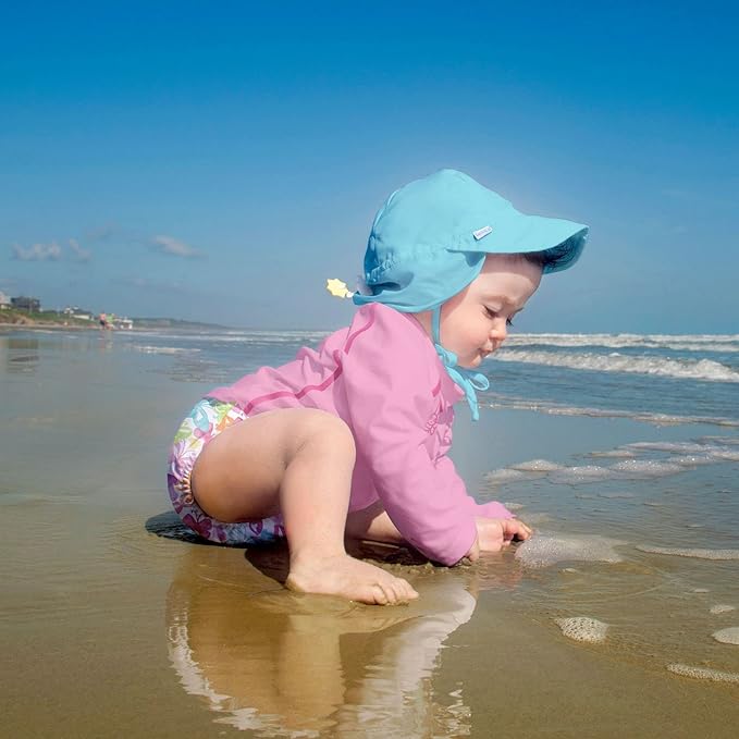 Green Sprouts Unisex-Baby Flap Sun Protection Swim HatHat