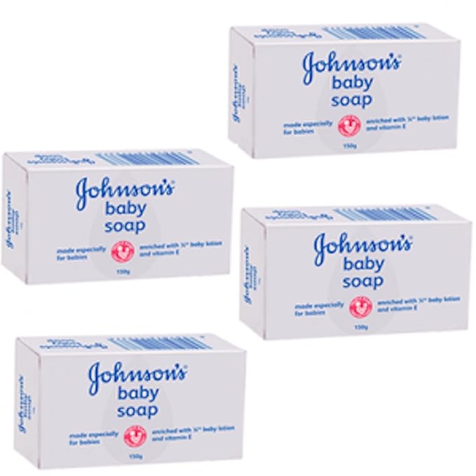 Johnson's & Johnson Baby Bar Soap White 100g. (Pack 4)