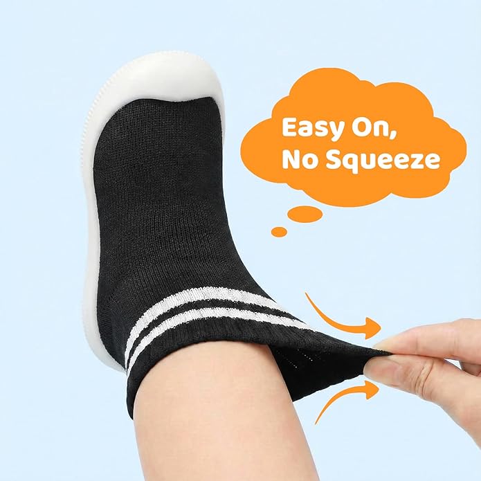 STQ Baby Socks Shoes Toddler Wide Toe Box Non-Slip Slippers Infant Walking Shoe Soft Baby Boys Girls Lightweight Sneakers