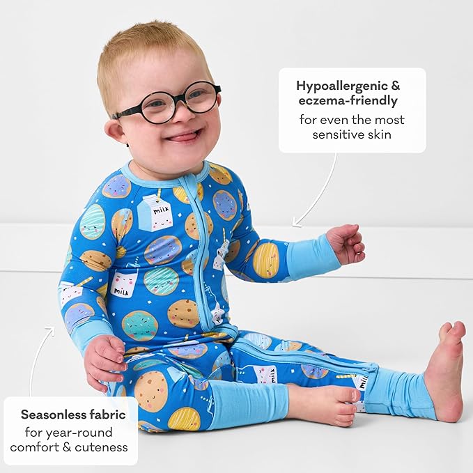 Little Sleepies Pajamas for Baby Boys & Girls, Viscose from Bamboo Baby Pajamas, Preemie & Newborn Sleepers, 2-Way Zipper PJs