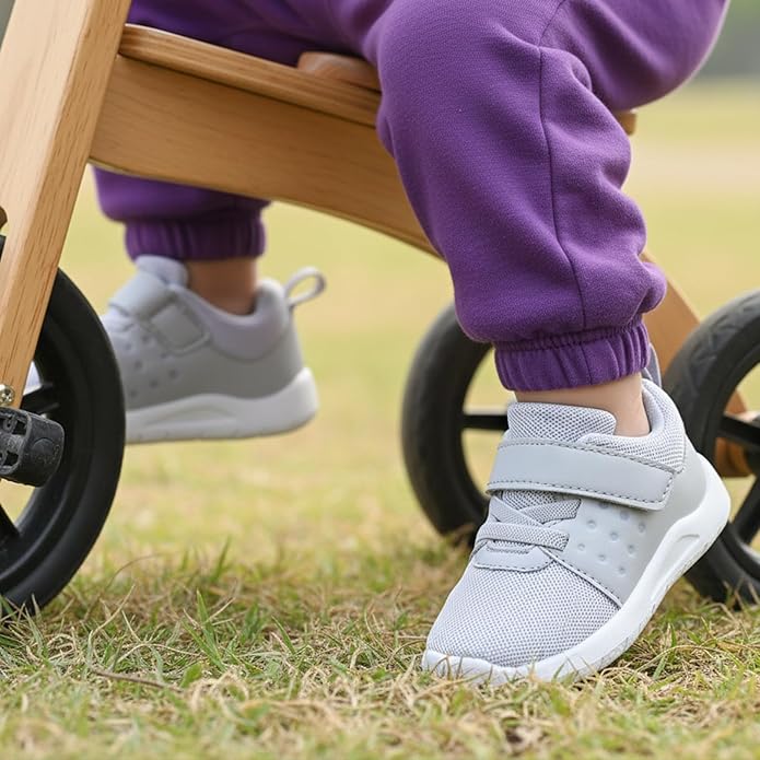 MORENDL Toddler Baby Shoes 0-4 Years Boy Girl Lightweight Breathable Non-Slip Sports Sneakers Running Walking Tennis Barefoot Shoes