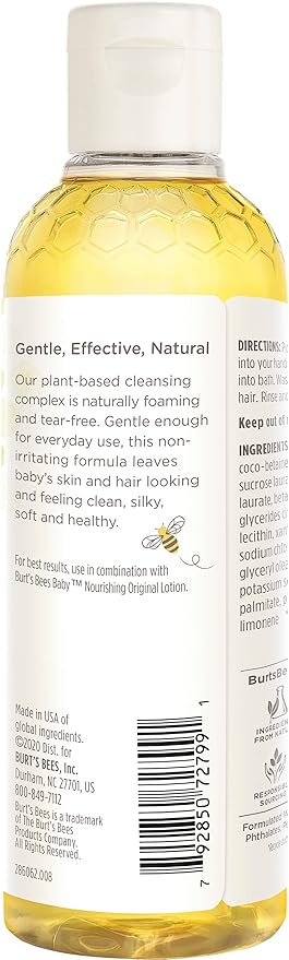 Burt's Bees, Baby Bee No Tear Shampoo & Body Wash, 8 oz
