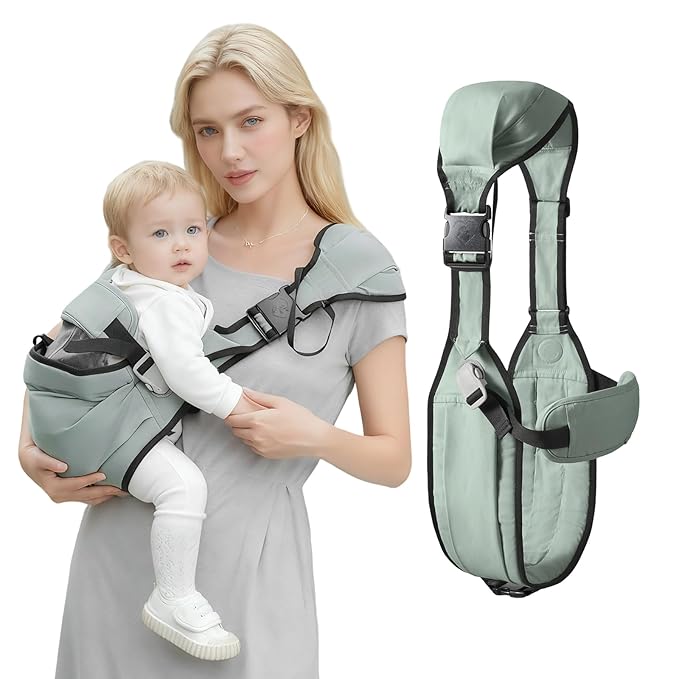 Baby Sling Carrier,Baby Carrier Newborn to Toddler,Adjustable Lightweight Toddler Carrier 25-60 lbs,Ideal for Home,Shopping,and Travel