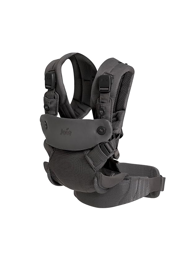 Joie Savvy Air 4-in-1 Mesh Baby Carrier – Breathable, Ergonomic Baby Carrier with 4 Carry Positions, Cooling Mesh Fabric, Padded Straps, and Lumbar Support (Cinder)