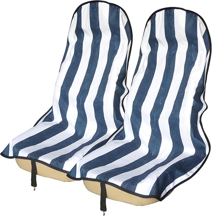 Sweat Towel Car Seat Cover Protector Front Seats for Gym Workout, Running, Swimming, Beach and Hiking, Waterproof Universal Seat Cover for Car, Truck, Van & SUV (2pcs Front Seat)