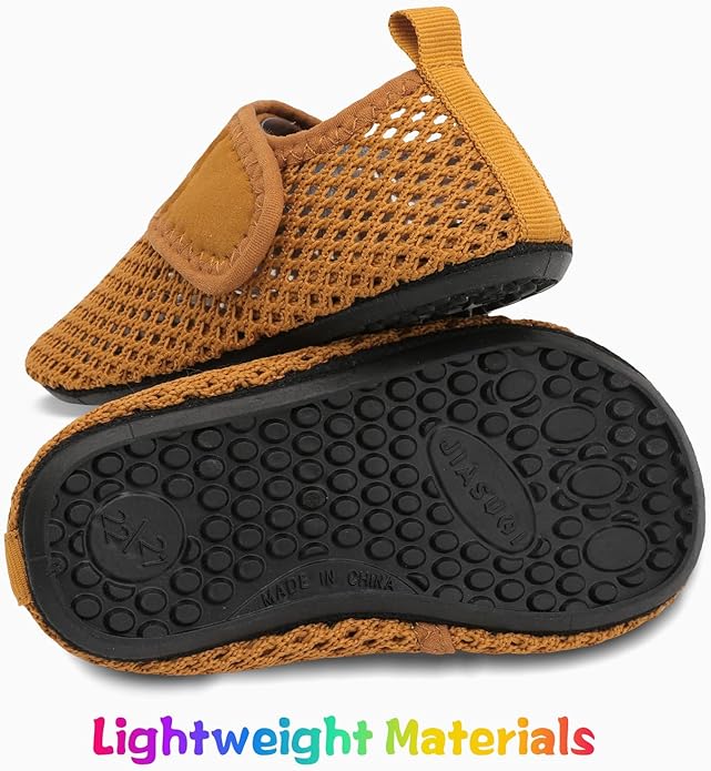 JIASUQI Baby Boys and Girls Barefoot Swim Water Skin Shoes Aqua Socks for Beach Swim Pool