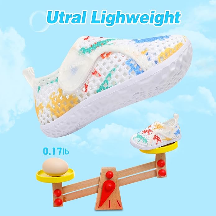 JIASUQI Baby Boys Girls Barefoot Swim Pool Water Shoes Beach Walking Sandals Athletic Sneakers
