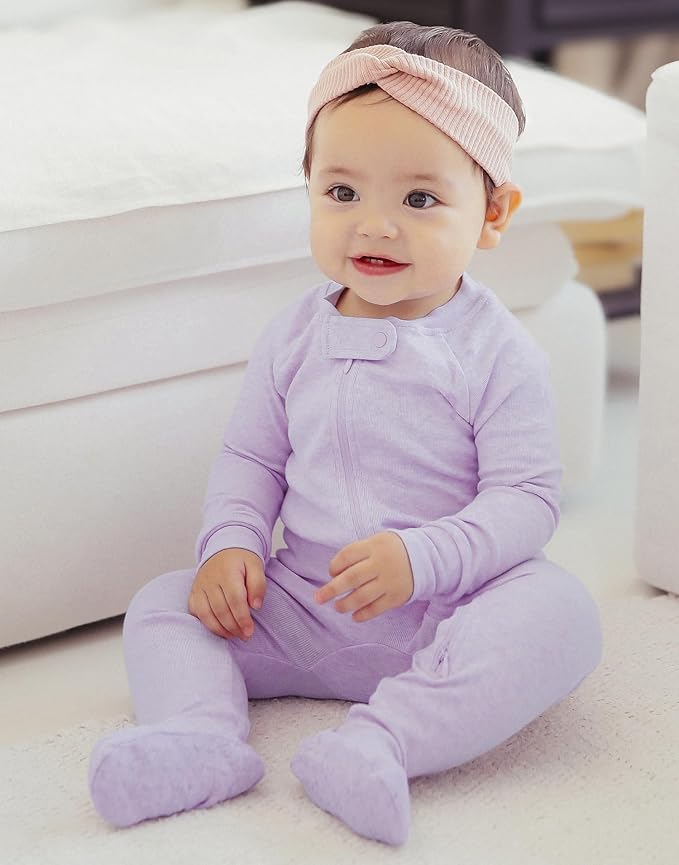 VAENAIT BABY Infant Toddler Boys Girls Modal Cotton Footed Pajamas One-Piece Romper Sleep and Play 0M-2T