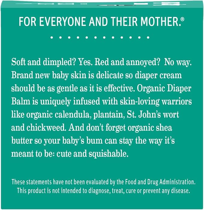 Earth Mama Organic Diaper Balm 2-Ounce | Diaper Cream for Baby | EWG Verified, Petroleum & Artificial Fragrance-Free with Calendula for Sensitive Skin (4-Pack)