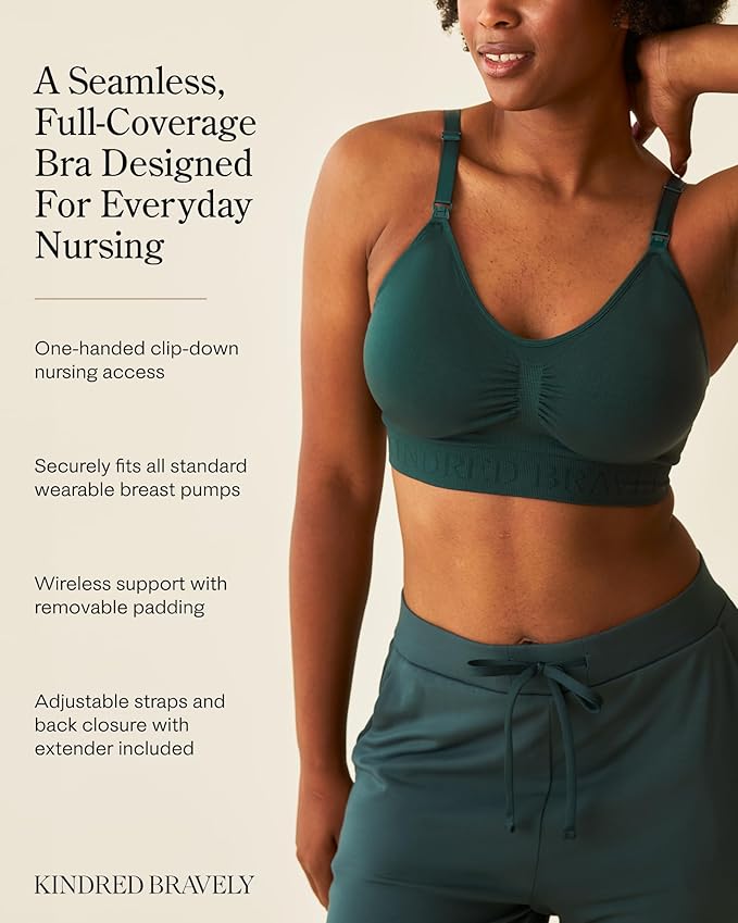 Kindred Bravely Sublime Seamless Nursing Bra | Wireless Maternity & Postpartum Bra