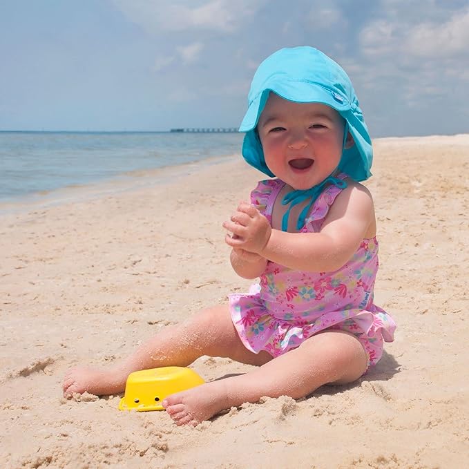 Green Sprouts Unisex-Baby Flap Sun Protection Swim HatHat