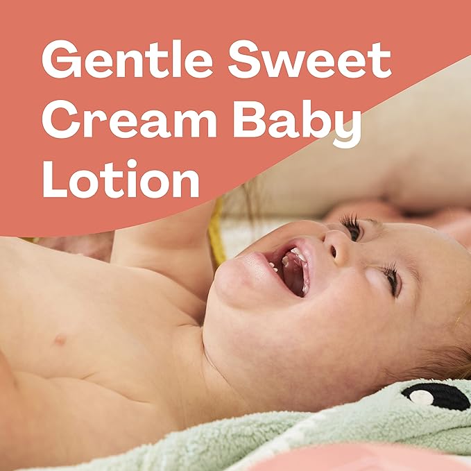 Hello Bello Premium Baby Lotion, Gentle Hypoallergenic Vegan Formula to Nourish and Moisturize, Sweet Cream Scent, 8.5 oz