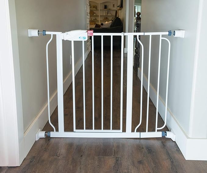 Wall Nanny Extender - 6 Inch Baby Gate Extension Guard (3 Inches per Side) Extends Pressure Mounted Gates + Protects Walls + Stabilizes Gate - for Child, Pet & Dog Gates - Protector Works on Stairs