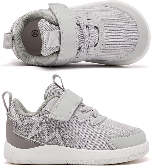 MORENDL Wide Toddler Shoes Baby Walking Shoes Boys & Girls Barefoot Sneakers Zero Drop Comfort Tennis Running Outdoor Activities