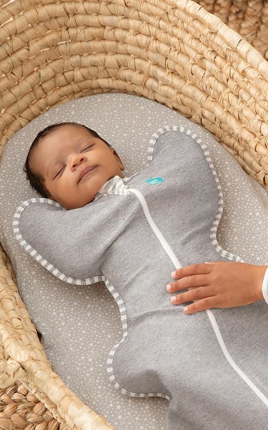Love to Dream Swaddle UP, Baby Sleep Sack, Self-Soothing Swaddles for Newborns, Improves Sleep, Snug Fit Helps Calm Startle Reflex, New Born Essentials for Baby, 1.0 TOG, 13-19 lbs, Gray