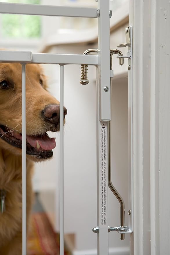 Cardinal Gates Duragate - Adjustable Width 26½"-41½" for an Extra Wide Pet Gate. Can be Used as a Dog Gate, Puppy Gate, or Pet Gate (White, MG25-W)
