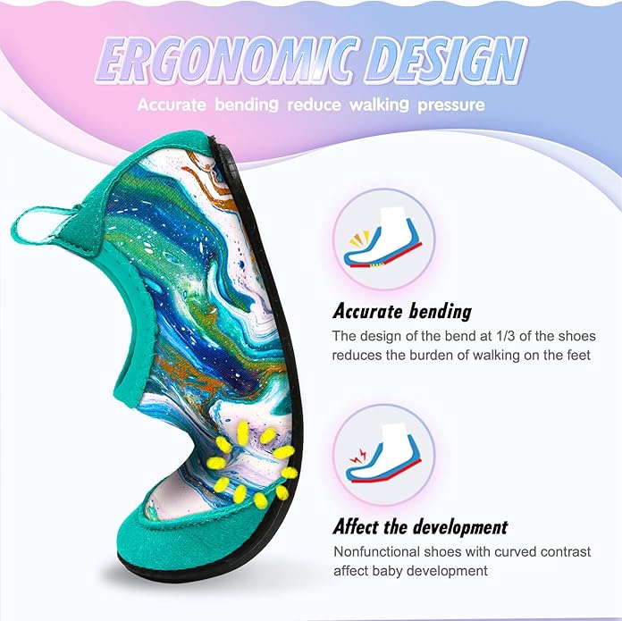 Baby Boys and Girls Swim Water Shoes Barefoot Aqua Socks Non-Slip for Beach Pool Toddler Kids