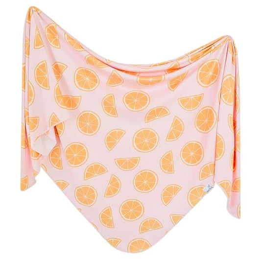 Copper Pearl Baby Swaddle Blanket - Premium Knit Baby Blanket, Large Soft Stretchy Receiving Blankets for Baby Boy and Girl, Swaddles for Newborn, Infant, and Toddler (Cutie)