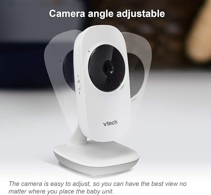 VTech VM350 No WiFi Video Baby Monitor - 5" High-Resolution Screen, Fixed Camera with 2X Zoom, 1000ft Range, Automatic Night Vision, 2-Way Talk, Lullabies, Temperature Sensor