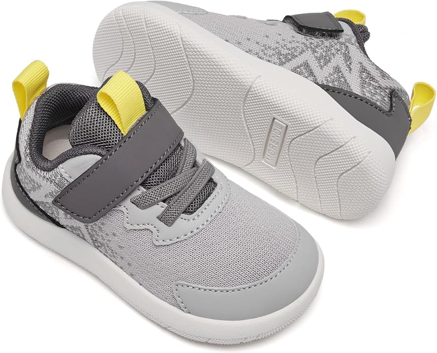 MORENDL Wide Toddler Shoes Baby Walking Shoes Boys & Girls Barefoot Sneakers Zero Drop Comfort Tennis Running Outdoor Activities