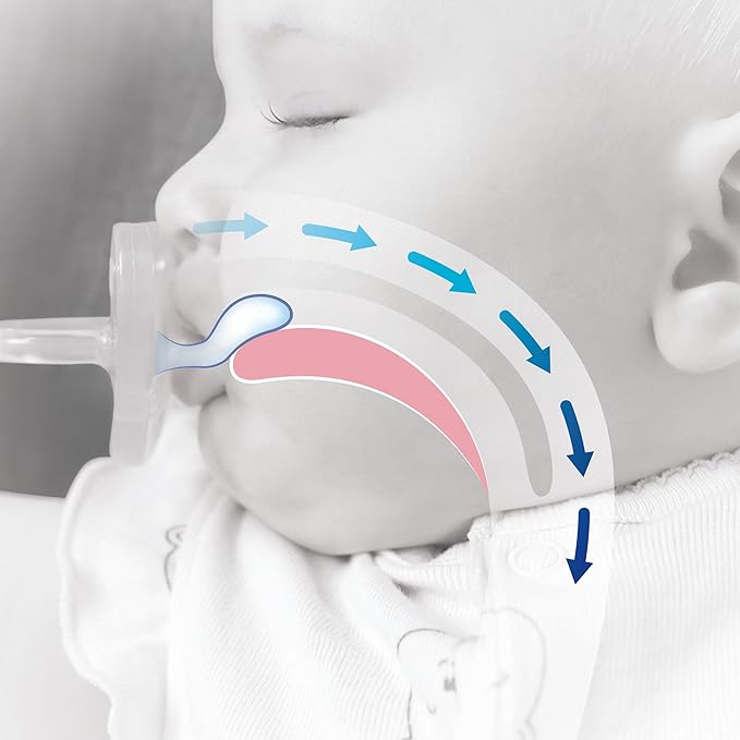 Chicco PhysioForma Luxe Orthodontic Pacifier, 6-16m | 100% Soft Silicone | Supports Breathing & Oral Development | Textured Shield & Handle | Includes Sterilizing Case | BPA Free | Grey, 2pk