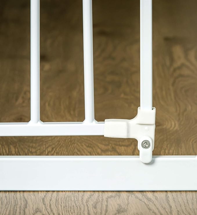Regalo Safety Extra Tall and Wide Baby Safety Gate for Doorways & Bottom of Stairs, Pressure Mount Design for Babies 6-24 Months, Toddlers & Pets, Tested & Safe, American Designed, American Owned