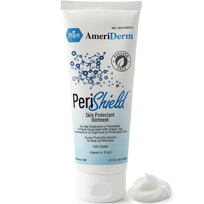 MED PRIDE Baby Diaper Rash Cream – Zinc Oxide Skin Protectant Ointment, 3.5 oz – Paraben-Free, Vitamins A D E, Moisturizing & Soothing Baby Butt Cream for Diaper Rash Relief & Prevention