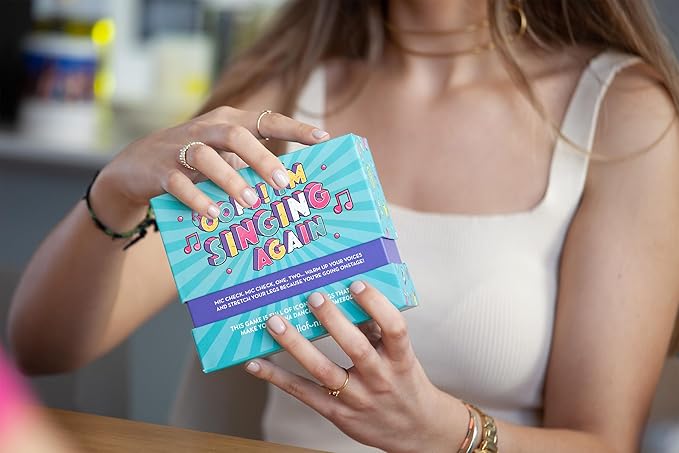 Hellofun! Oops I'm Singing Again! – Fast-Paced Music Trivia & Performance Party Game – Sing, Hum, Dance & Guess Songs – Fun for Teens & Adults – Ages 14+