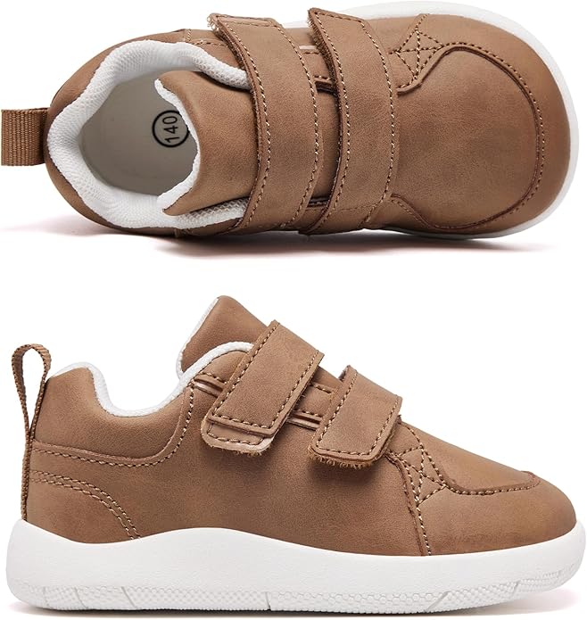 MORENDL Boys & Girls Walking Shoes 0-4 Years Baby Wide Toe Box Barefoot Shoes Toddler Sneakers