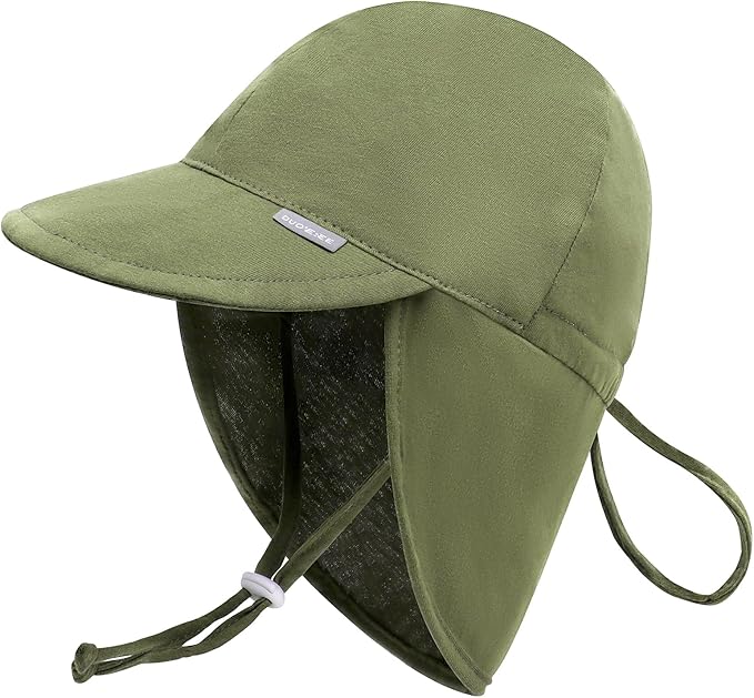 Duoyeree UPF 50+ Baby Sun Hat with Ear and Neck Protection - Toddler Beach Hat for Boys & Girls - Ideal for Summer Fun