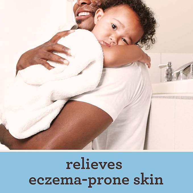Aveeno Baby Eczema Therapy Nighttime Body Balm, Moisturizing Eczema Treatment, Ceramides, Triple Oat Complex, Soothes Dry, Itchy Skin, Hypoallergenic, Fragrance & Steroid Free, 11oz