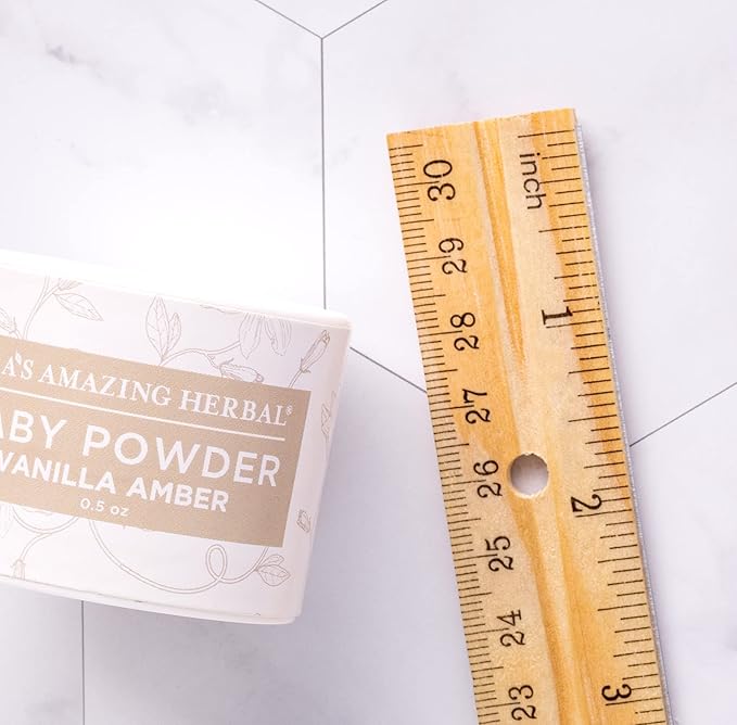 Baby Powder Talc-Free, Cornstarch Free Baby Powder, Unscented Fragrance Free Powder, Arrowroot Clay and Organic Plantain Leaf Powder, Ora’s Amazing Herbal, 0.5 oz Travel 2 Pack