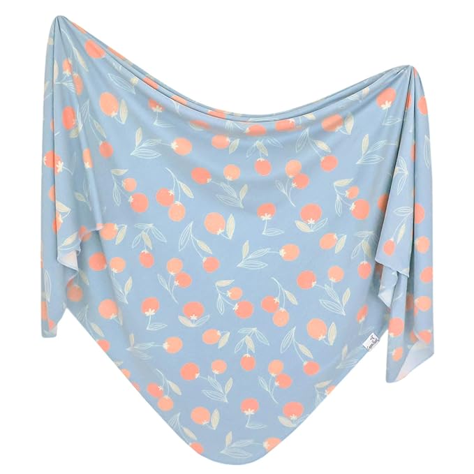 Copper Pearl Baby Swaddle Blanket - Premium Knit Baby Blanket, Large Soft Stretchy Receiving Blankets for Baby Boy and Girl, Swaddles for Newborn, Infant, and Toddler (Clementine)