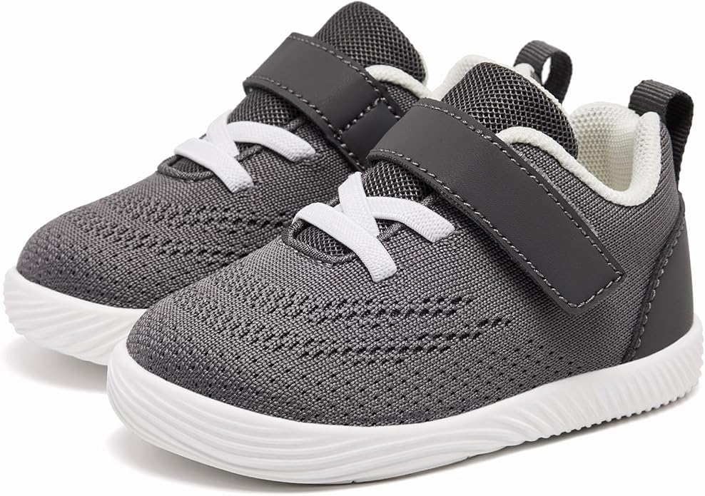 MORENDL Toddler Sneakers Baby Boys & Girls Barefoot Shoes Lightweight Breathable Walking Running Tennis Athletic Sport Shoes