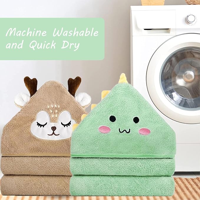 Hooded Baby Towels - Premium Ultra Soft Organic Baby Bath Towel – Absorbent and Hypoallergenic Towels for Baby Boy Girl, Toddler, Newborn Essentials (Brown)