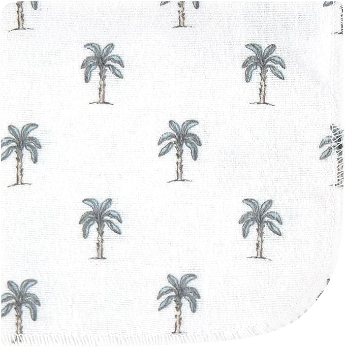 Hudson Baby Unisex Baby Flannel Cotton Washcloths 10-Pack, Boy Safari World, One Size