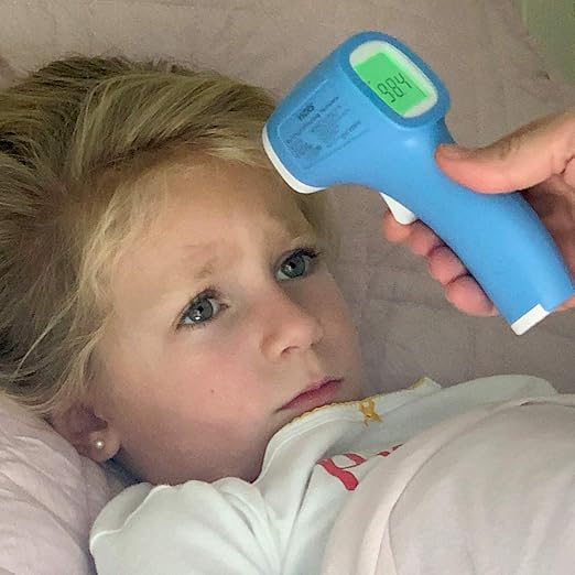 Vicks Non-Contact Infrared Thermometer for Forehead, Food and Bath – Fast, Reliable, and Clinically Proven Accuracy for Adults, Babies, Toddlers and Kids