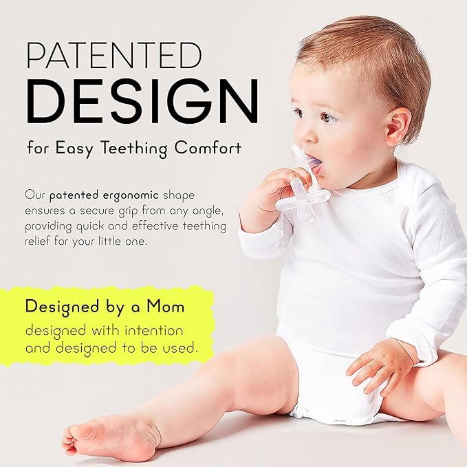 Silicone Baby Teething Toys - Baby teether for Infants, Toddlers, Newborns, CPSIA Certified, FDA Formulated Material