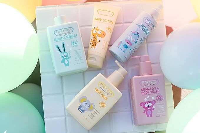Jack N' Jill Natural Bathtime Baby Wash - Baby Wash Sensitive Skin, Hypoallergenic, Fragrance Free Baby Wash, Dermatologically Tested, Perfect for Newborns, Vegan - Scent Free, 300 mL (Pack of 3)