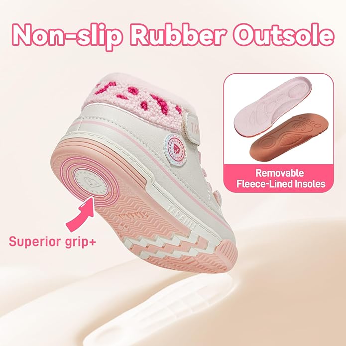 TARANIS Baby Squeaky Shoes Walking Sneakers with On/Off Squeaker Switch Non-Slip First Walkers Soft Rubber Toe Breathable Mesh