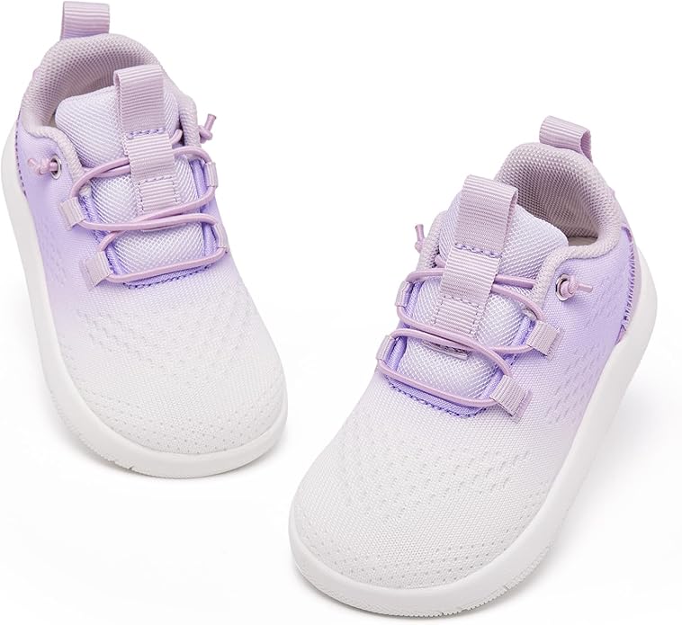 MORENDL Wide Toddler Shoes Baby Walking Shoes Girls Boys Zero Drop Minimalist Sneakers Slip On Tennis Shoe Breathable Naturally Flexible