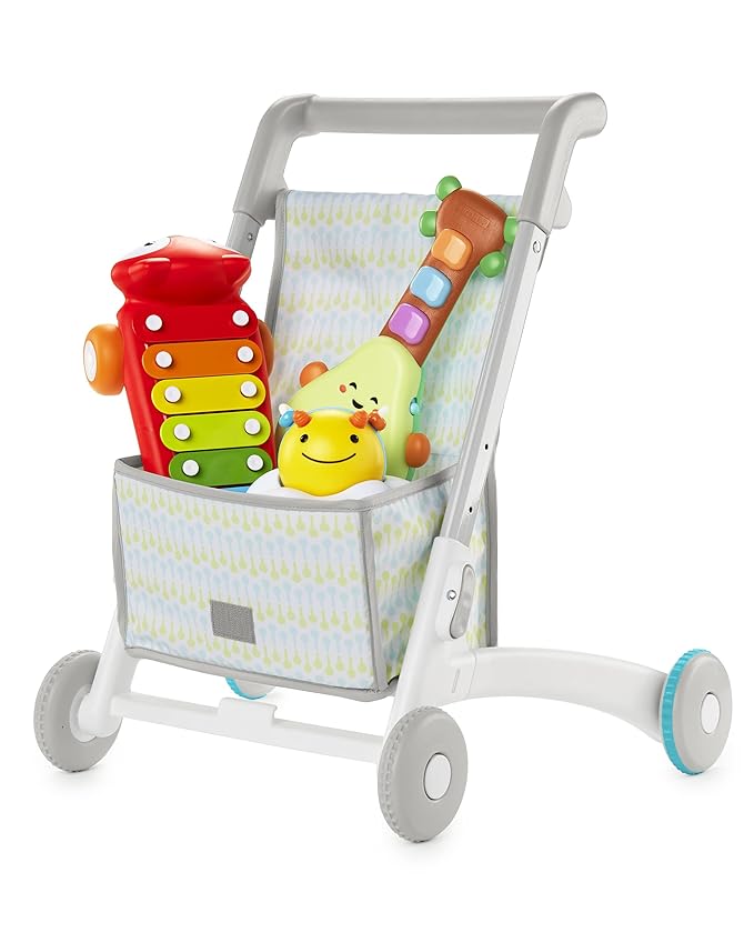 Skip Hop Baby Walker 4-in-1 Sit to Stand Convertible Light Up Walker with 40+ Activities Explore & More Age 6m+