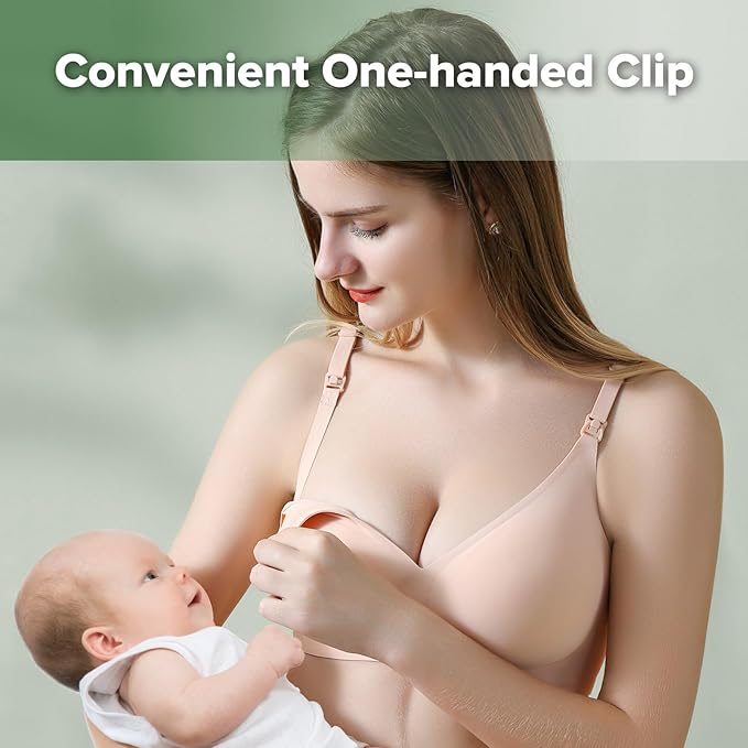 haakaa Nursing Bras for Breastfeeding, Ultra Comfort Jelly Strip“ Supportive Maternity Bras Wireless Pregnancy Bras