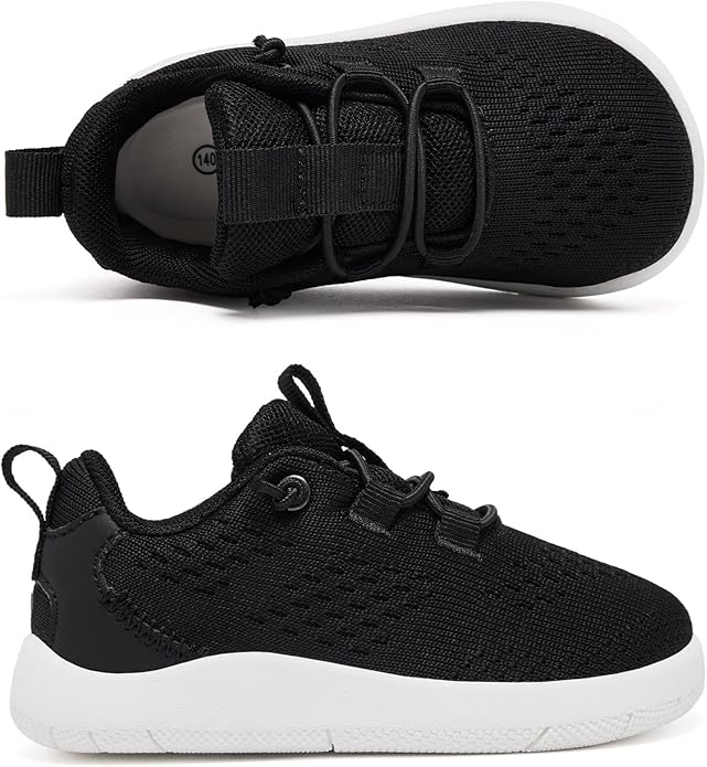 MORENDL Wide Toddler Shoes Baby Walking Shoes Girls Boys Zero Drop Minimalist Sneakers Slip On Tennis Shoe Breathable Naturally Flexible